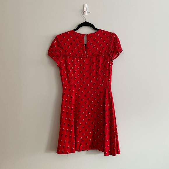 Forever21 Red Patterned Dress - Picture 2 of 5